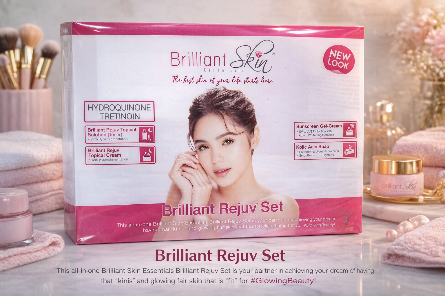 Brilliant Rejuv Set with Hydroquinone and Tretinoin available at Welcome Traders, Doha Qatar